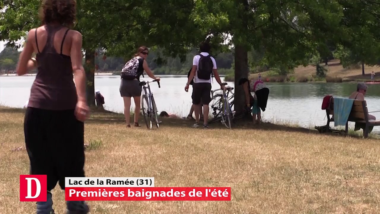 Premières baignades au lac de la Ramée de Tournefeuille