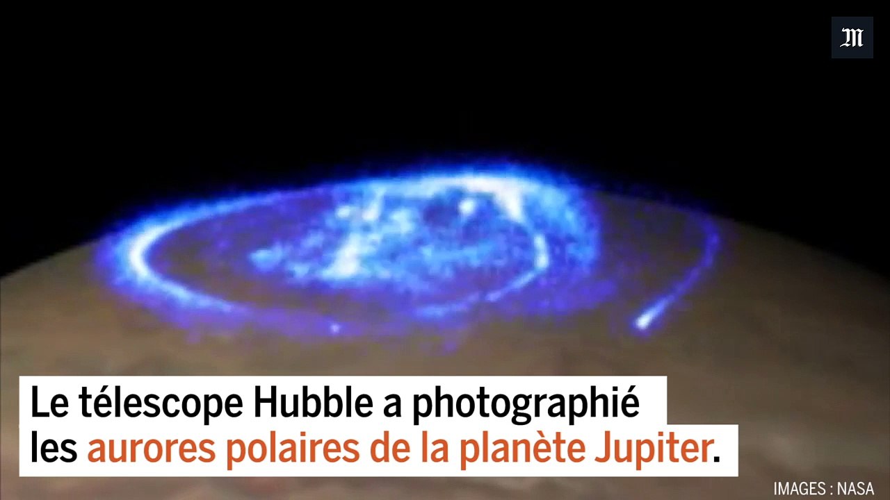 Les aurores polaires de Jupiter compilées dans un time-lapse