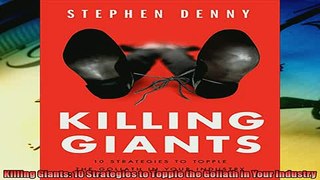 For you  Killing Giants 10 Strategies to Topple the Goliath in Your Industry