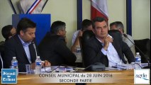 AGDE - VIDEO - ( 2° partie ) COMPTE RENDU INTEGRAL & EN IMAGES DU CONSEIL MUNICIPAL du Mardi 28 JUIN 2016