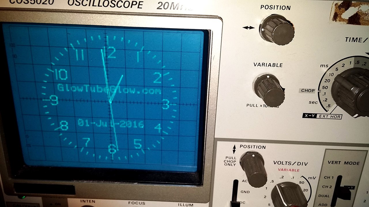 Oscilloscope in daylight