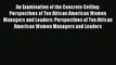 Download An Examination of the Concrete Ceiling: Perspectives of Ten African American Women