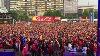 Euro 2016 : ambiance belge à la Fan Zone de Lille