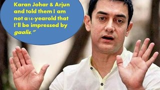 Aamir Khan scolds Karan and Arjun