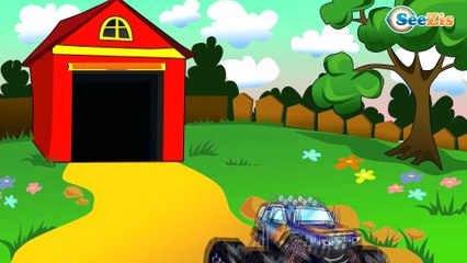 Eğitici çizgi film - Polis arabası ve Kamyon - Akıllı arabalar. İş makineleri