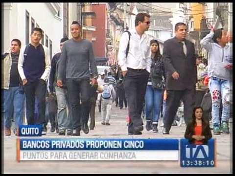 Bancos privados proponen cinco puntos para generar confianza con el dinero electrónico