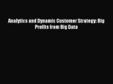 Download Analytics and Dynamic Customer Strategy: Big Profits from Big Data Ebook Free