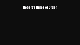 Download Robert's Rules of Order PDF Free
