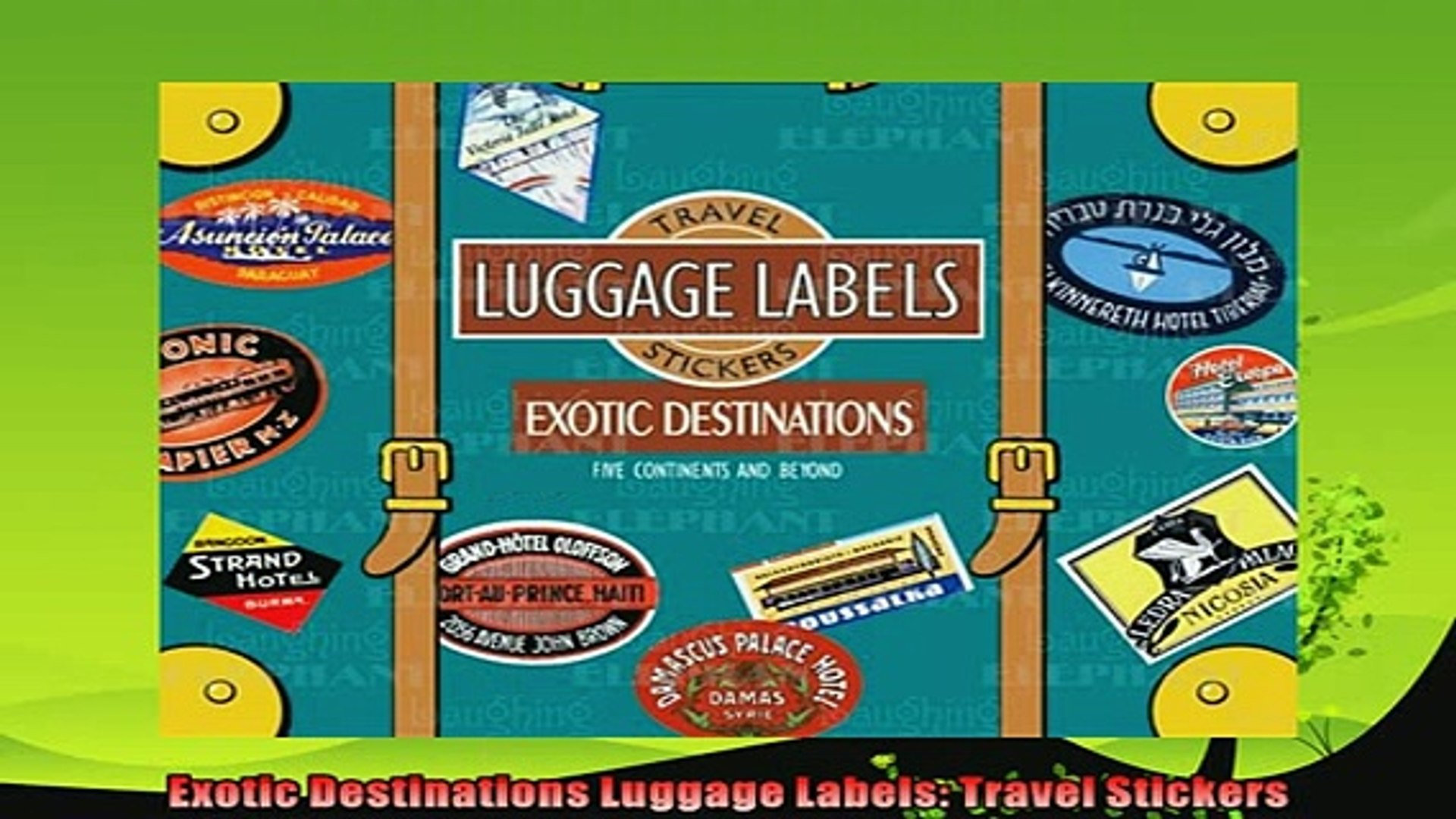 different   Exotic Destinations Luggage Labels Travel Stickers