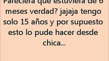 Chica de 15 años infla la panza como una embarazada