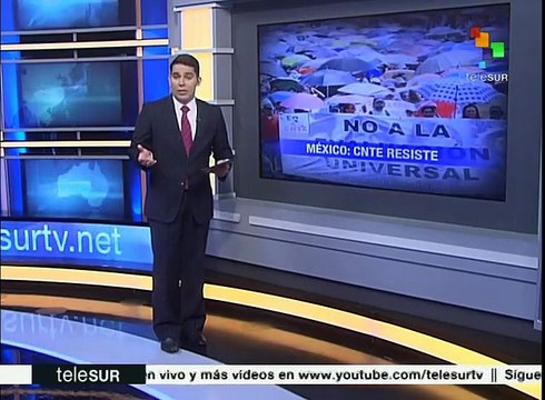 Marchan profesores de la CNTE en la Ciudad de México