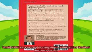 there is  Family Child Care RecordKeeping Guide Ninth Edition Redleaf Business Series