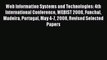 Read Web Information Systems and Technologies: 4th International Conference WEBIST 2008 Funchal