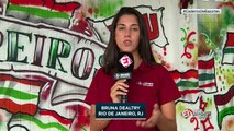 Torcedores do Fluminense protestam nas Laranjeiras