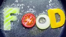 In A Frying Pan In Boiling Oil Fried Food Word - Stock Footage | VideoHive 15645285