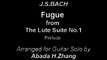Abada H.Zhang Guitar: Fugue from Bach Lute Suite No.1