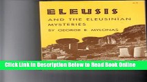 Read Eleusis and the Eleusinian Mysteries (Princeton Legacy Library)  PDF Free