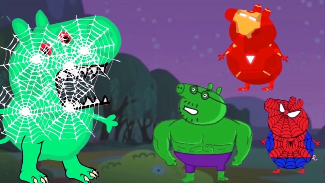 Peppa Pig - New George is Stung By Bee - Peppa Pig English Character Episodes - Cartoons For Kids