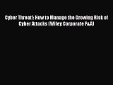 Read Cyber Threat!: How to Manage the Growing Risk of Cyber Attacks (Wiley Corporate F&A) PDF