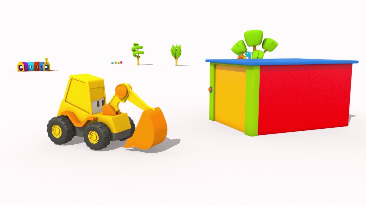 Экскаватор Мася и катер. Развивающий 3D мульти...