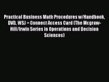 Read Practical Business Math Procedures w/Handbook DVD WSJ   Connect Access Card (The Mcgraw-Hill/Irwin