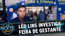 Léo Lins investiga feira de gestante