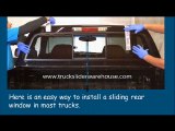 How to Install a sliding rear window
