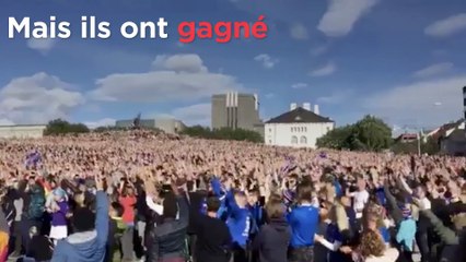Euro 2016 : l'Islande célèbre ses héros après la défaite face à la France