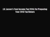 Download J.K. Lasser's Your Income Tax 2014: For Preparing Your 2013 Tax Return Ebook Free