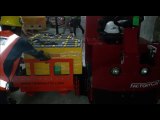 How To Change Battery For Industrial Ride On Scrubber Dryer XR 45 | Battery Changing Trolley Video