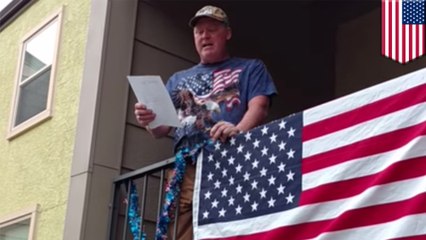 Independence Day: man told to remove American flag on his balcony by condo management - TomoNews