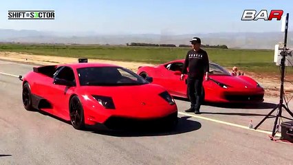 First Challenge : Lamborghini Murcielago LP640 vs Ferrari 458.