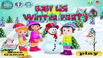 Baby Lisi in Winter Party Game with friends