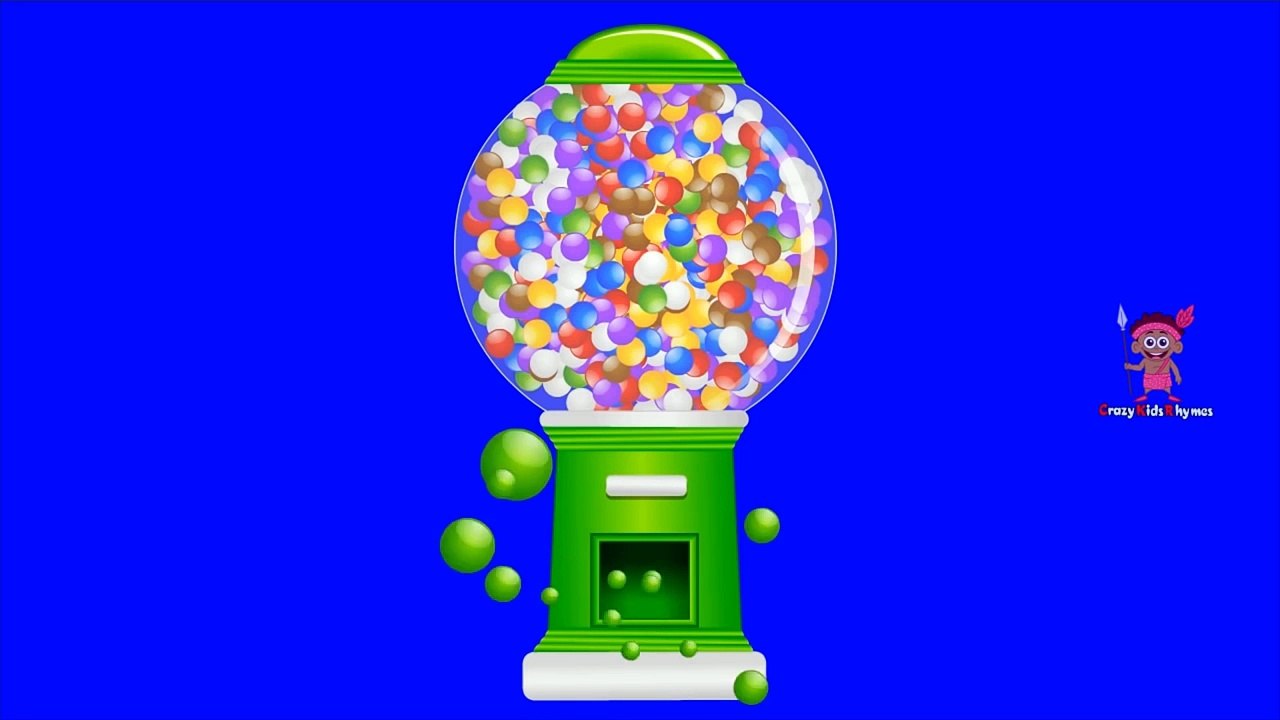 Colors for Children to Learn with Gumball Machine - Colours for Kids to Learn - Kids Learning Video
