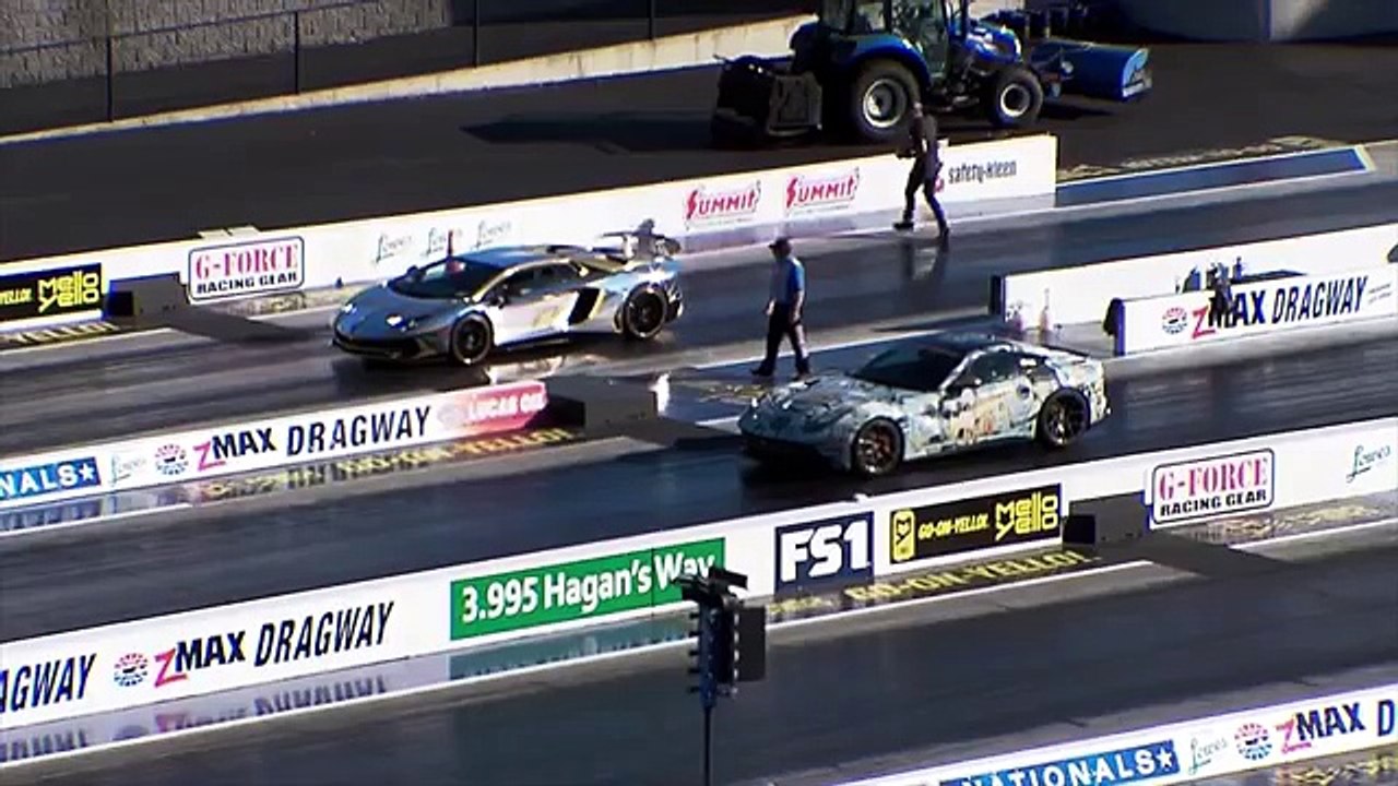 Challenge 3 : 750HP Lamborghini Aventador SV Roadster Team Salamone vs Ferrari V12 GoldRush Rally 14 Mile