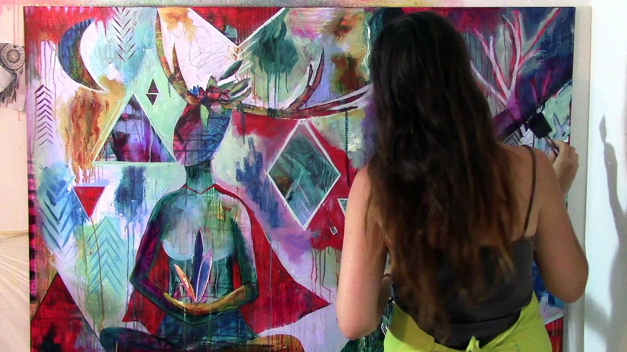 Le songe d'Artemis, une peinture intuitive