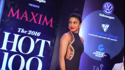 Priyanka Chopra At Maxim 100 Cover Launch Backless Hot 2016
