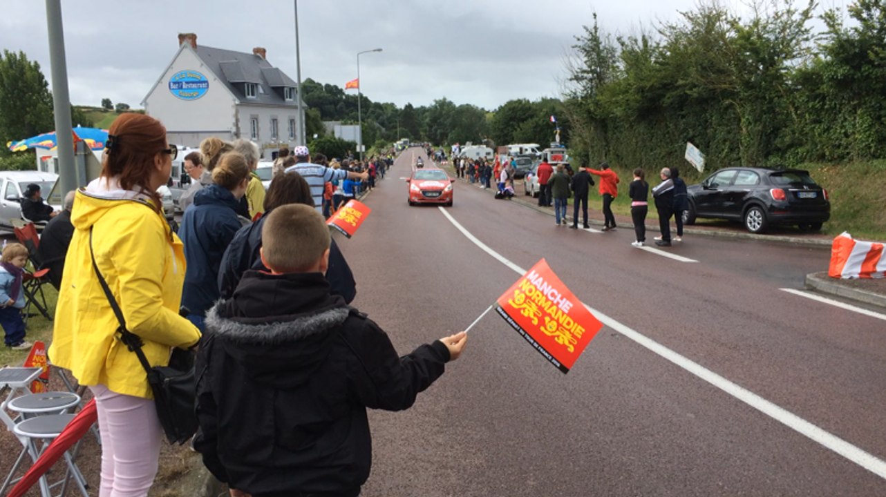 Tour de France: passage de la caravane publicitaire