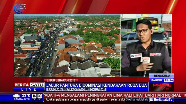 Jalur Pantura Cirebon Didominasi Pemudik Sepeda Motor