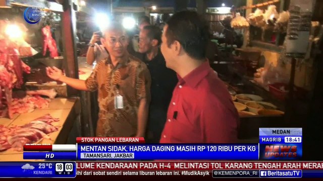 Mentan Temukan Harga Daging Mahal Saat Sidak