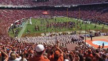 Texas Longhorns victory formation defeats Oklahoma 24-17