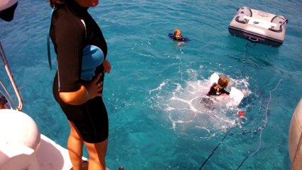 Toute la famille à l'eau en Sardaigne!!