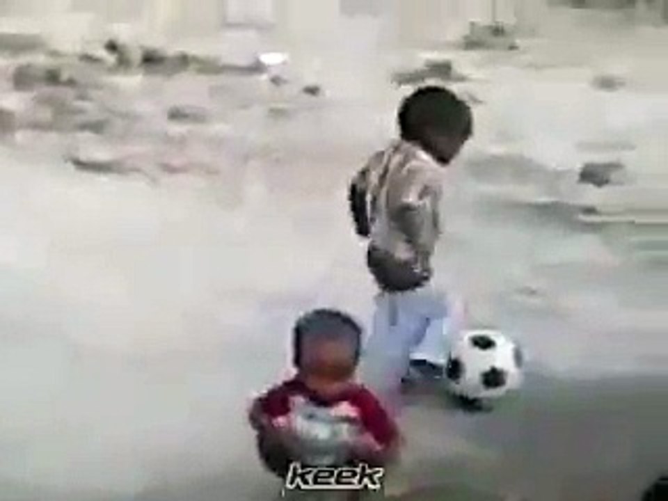 Baby Playing Football Funny