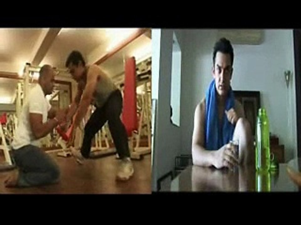 Aamir Khan Body In The Making-GHAJINI Part-1