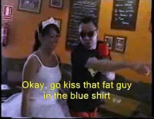 Chick Makes Easy Money Kissing Fat Guys