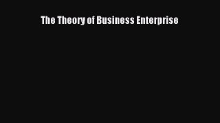 Read The Theory of Business Enterprise Ebook Free