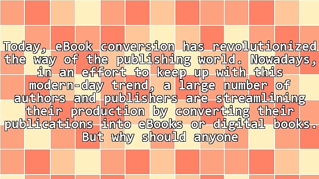 Why Are Publishers Interested In eBook Conversion Services?