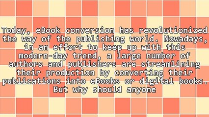 Why Are Publishers Interested In eBook Conversion Services?