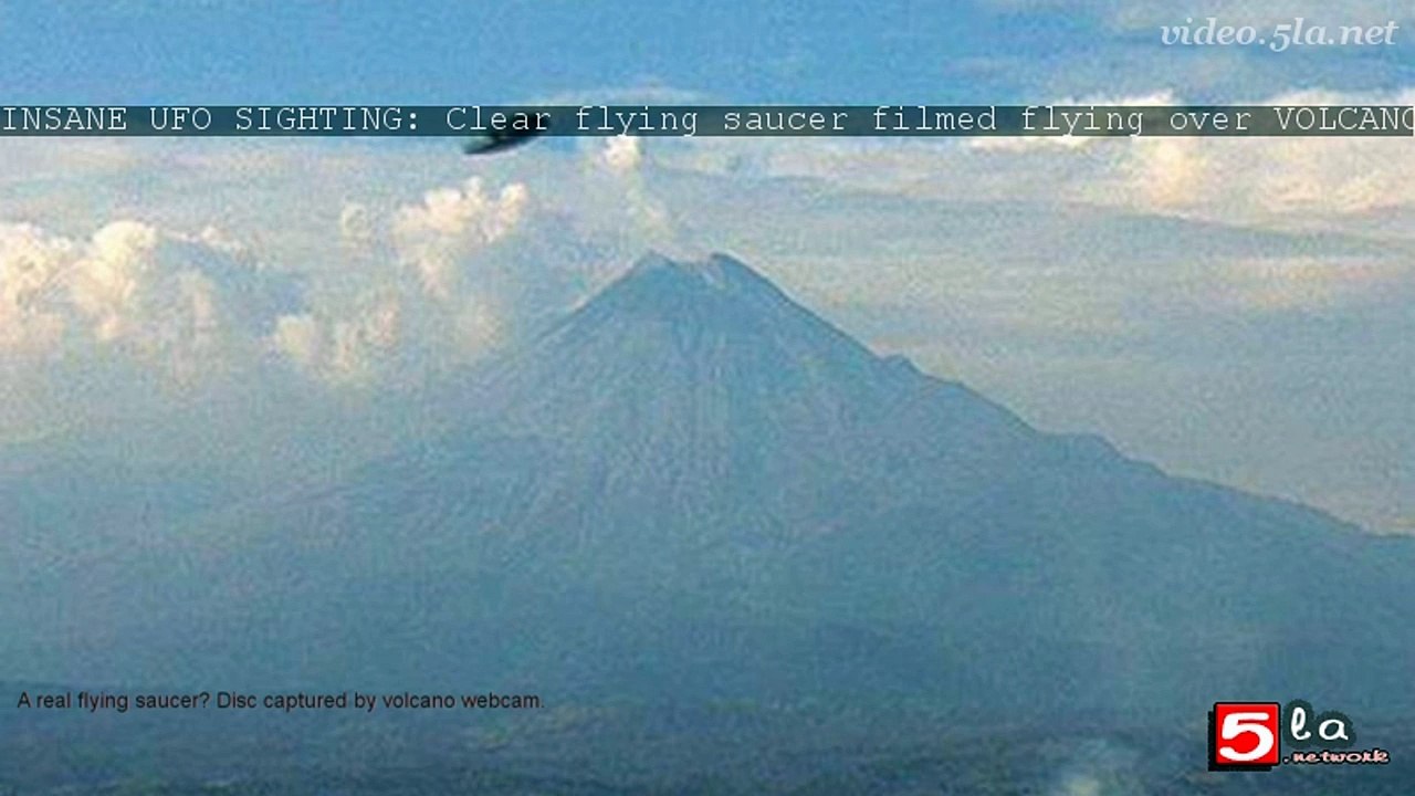 INSANE UFO SIGHTING: 'Clear flying saucer' filmed flying over VOLCANO