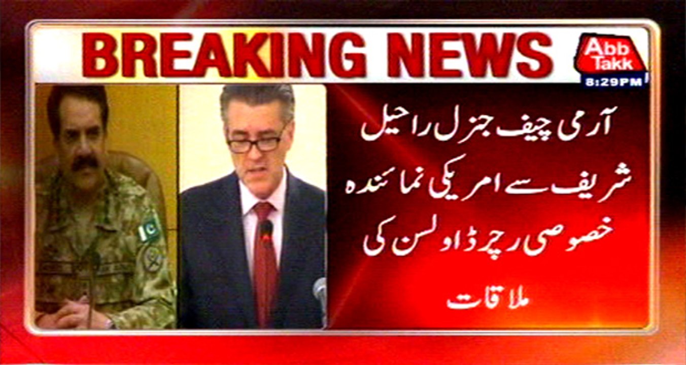 US special envoy Richard Olson meets COAS General Raheel Sharif